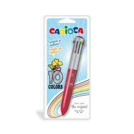 Boligrafos Carioca Maxi 10 Colores Blister 1 ud