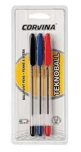 Boligrafos Teknoball Blister 3 uds
