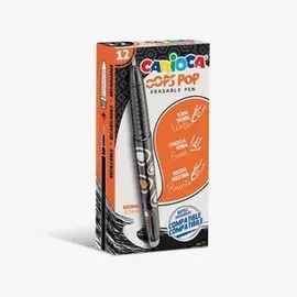 Boligrafo Borrable Carioca Oops Pop Negro