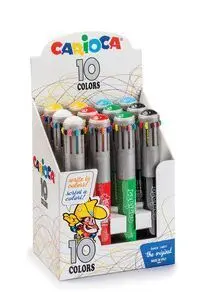 Boligrafos Carioca Maxi 10 Colores