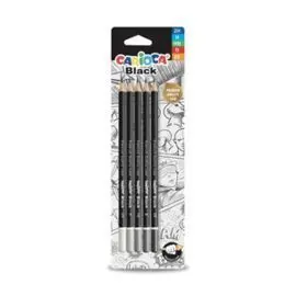 Lapices Grafito Black Pencils Blister 4 uds y Goma