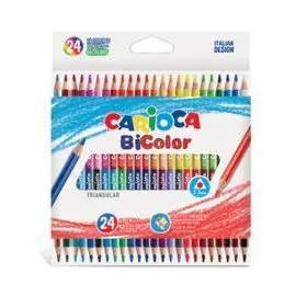 Lapices Bicolor Triangular Caja 24 uds