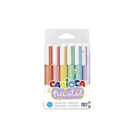 Marcadores Pastel Bolsa Pvc 6 uds