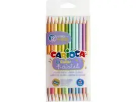 Lapiz Carioca Bicolor 12 Colores Pastel