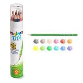 Lapiz Carioca Tita Tube 12 Colores + Afilalapiz