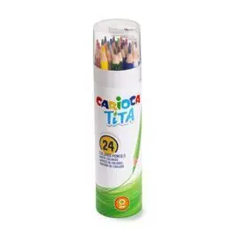 Lapiz Carioca Tita Tube 24 Colores + Afilalapiz