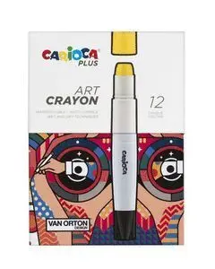 Cera Carioca Plus Art Crayon 12 Colores Surtidos