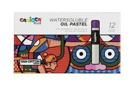 Cera Pastel Al Oleo Carioca Plus 12 Colores Surtid