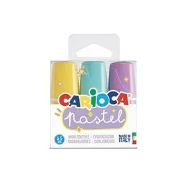 Marcador Carioca Pastel Minilight 3 uds