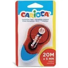 Cinta Correctora Carioca 20M Blister 1 ud