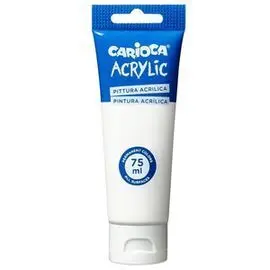 Tubo Pintura Acrilica 75 Ml Blanco