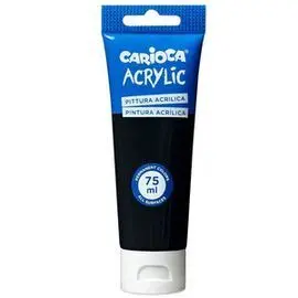Tubo Pintura Acrilica 75 Ml Negro
