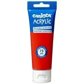 Tubo Pintura Acrilica 75 Ml Rojo