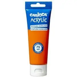 Tubo Pintura Acrilica 75 Ml Naranja