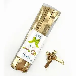 Lazo Automatico 6870 Cinta Metalizada 15 mm Oro
