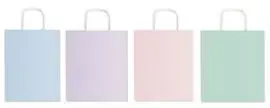 Bolsa Regalo Asa Retorcida Colores Pastel Surtidos