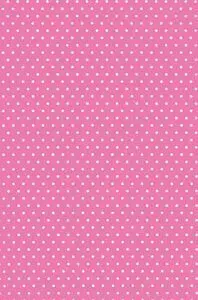 Bobina Papel Regalo 31Cms Fondo Rosa Lunares Blanc