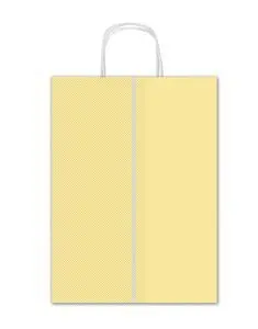 Bolsa Regalo Asa Retorcidalunares Amarillos Kraft