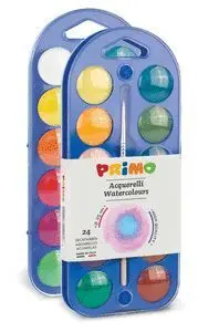 Acuarela Primo24 Colores 25 mm + 1 Pincel