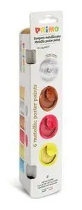 Tempera Primo 25 Ml 6 Colores Metalizados