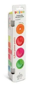 Tempera Primo 25 Ml 6 Colores Fluor