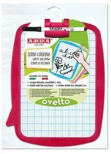 Pizarra Blanca Ovetto 22X30 cm Doble Cara