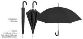 Paraguas Hombre 61/8 Automatcio Negro con Funda