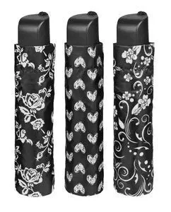 Paraguas Mujer Mini 54/8 Manual 3 Secciones Black