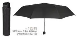Paraguas Hombre Plegable 54/8 Basic Negro