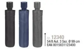 Paraguas Hombre Plegable 54/8 Basic Liso
