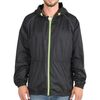 CHUBASQUERO HOMBRE NEGRO DETALLES REFLECTANTES T.