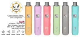 Paraguas Mujer Plegable 52/6 Manual. Uv Block. Met