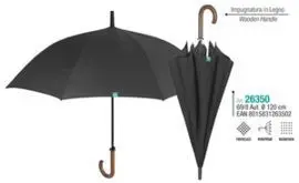 Paraguas Largo Hombre Golf 69/8 Aut Negro