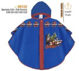 Poncho Impermeable Avengers