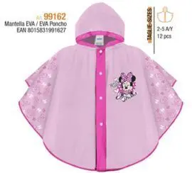 Chubasquero Minnie 3-6 Años Rosa