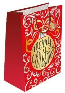 Bolsa Regalo Navidad con Etiqueta Diseños Surtidos