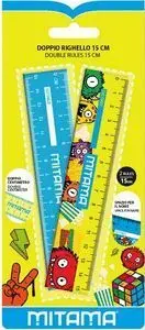 Blister 2 Reglas 15Cm Colores Fantasia