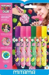 Set de 6 Colas Glitter Perfumadas para Decorar