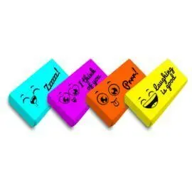 Goma Colores Fluor Surtidos 20 Unid
