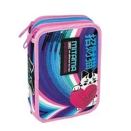 Plumier Super Triple Gato con Corazon