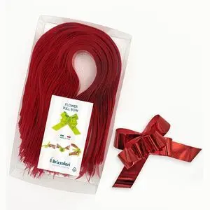Lazo Automatico 6870 Cinta Metalizada 30 mm Rojo