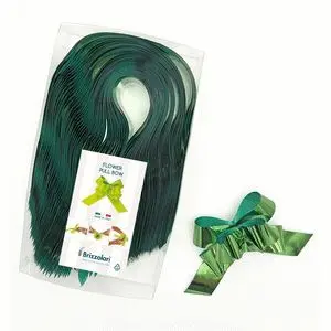 Lazo Automatico 6870 Cinta Metalizada 30 mm Verde