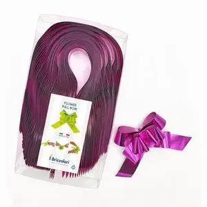 Lazo Automatico 6870 Cinta Metalizada 30 mm Fucsia