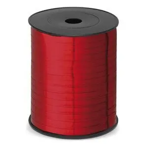 Rollo Cinta Regalo Metalizado 6870 5 mm 500 Mt Roj