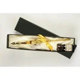 Set Pluma Punta Metal + Tinta
