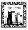 Sello Caucho Ex Libris Gato