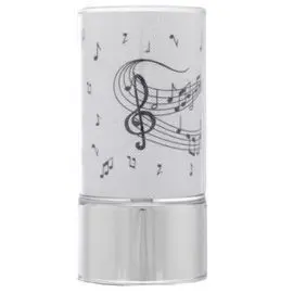 Lampara Cristal 7X15 Decoracion Notas Musicales
