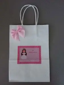 Bolsa Blanca Grande Comunion Niña (27X21X11)