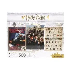 Set de 3 Puzzles 500 Piezas Harry Potter