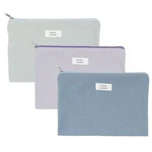 Neceser Plano Waffle Colores Surtidos